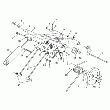 REAR TORQUE ARM - 099SP5AS (4948454845b013)