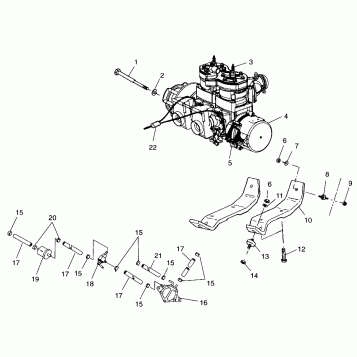 ENGINE MOUNTING - 099SP5AS (4948454845c005)