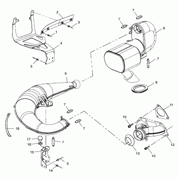 EXHAUST SYSTEM - 099SP5AS (4948454845c007)