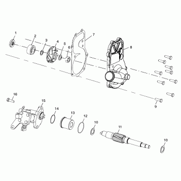 WATER PUMP/OIL PUMP - 099SP5AS (4948454845c011)