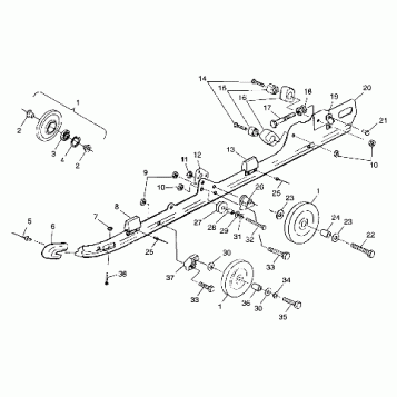 RAIL MOUNTING (SUSPENSION) - 099SB6DS (4948464846b010)