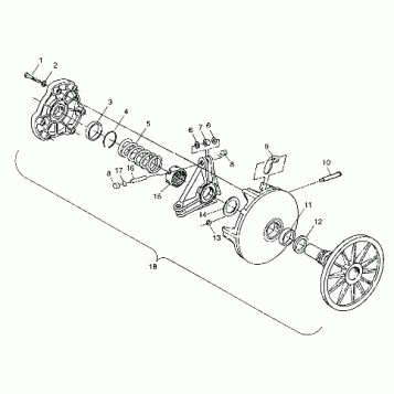 DRIVE CLUTCH - 099SB6DS (4948464846b014)
