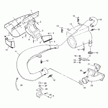 EXHAUST SYSTEM - 099SB6DS (4948464846c003)