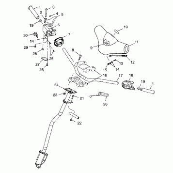 STEERING - HANDLEBAR - 099SP6DS (4948474847b007)