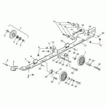 RAIL MOUNTING (SUSPENSION) - 099SP6DS (4948474847b010)