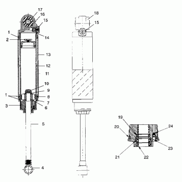 FOX SHOCK - REAR TRACK - 099SP6DS (4948474847c002)