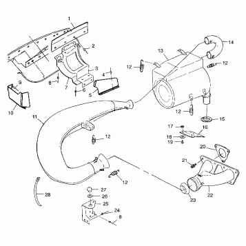 EXHAUST SYSTEM - 099SP6DS (4948474847c004)
