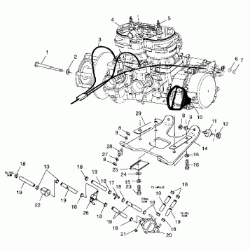 ENGINE MOUNTING - 099SP6DS (4948474847c008)