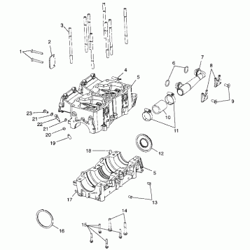 CRANKCASE - 099SP6DS (4948474847c009)