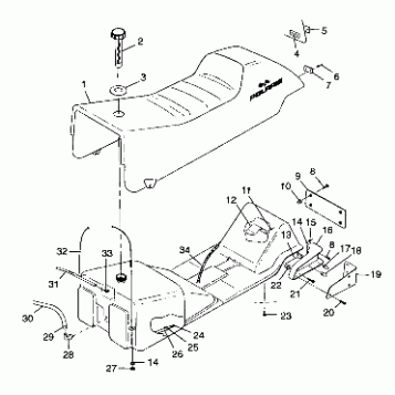 SEAT and GAS TANK - 099SB7AS (4948494849a006)