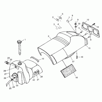 SEAT and GAS TANK - 099SP7AS (4948504850a006)