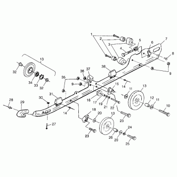 RAIL MOUNTING (SUSPENSION) - 099SP7AS (4948504850b010)