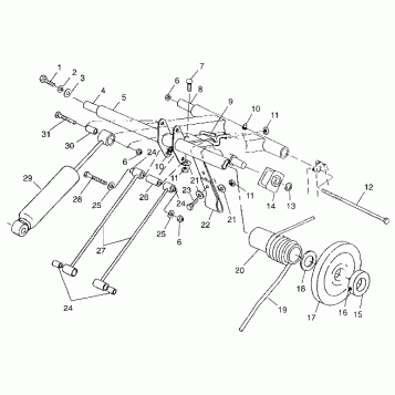 REAR TORQUE ARM - 099SP7AS (4948504850b013)