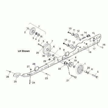 RAIL MOUNTING (SUSPENSION) - E99SS7AU (4948514851b014)