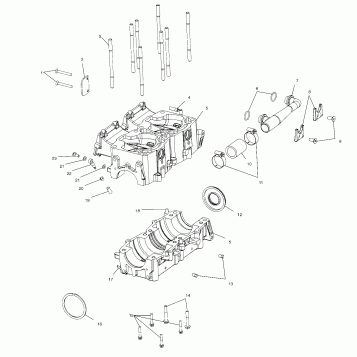 CRANKCASE - E99SS7AU (4948514851c010)