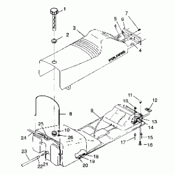 SEAT and GAS TANK - 099SR7ASA (4948524852a006)