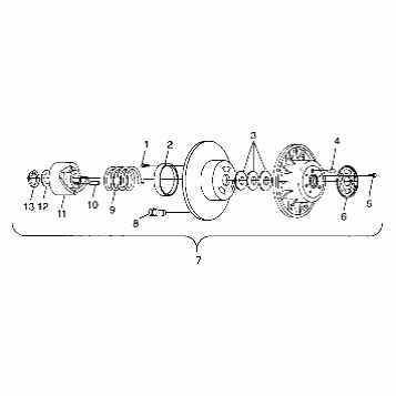 DRIVEN CLUTCH - 099SR7ASA (4948524852c003)