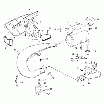 EXHAUST SYSTEM - 099SR7ASA (4948524852c005)