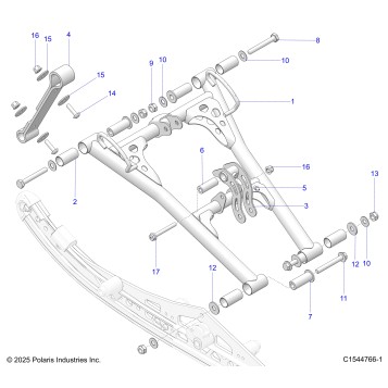 SUSPENSION, TORQUE ARM, FRONT - S26TLF9FSL (C154766-1)