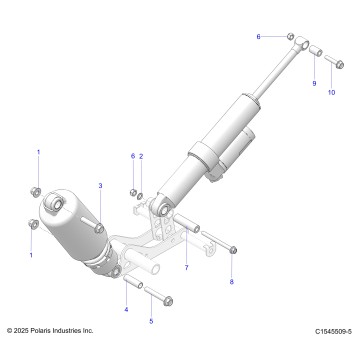 SUSPENSION, SHOCK MOUNTING, REAR SUSP. - S26TDL6LSA (C1545509-5)