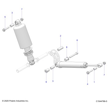 SUSPENSION, SHOCK MOUNTING, REAR SUSP - S26TLF9FSL (C1544766-5)