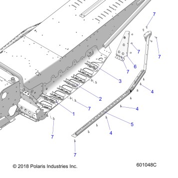 CHASSIS, TUNNEL GRIPS and CLEATS -S26MDX6DSA (C601388)