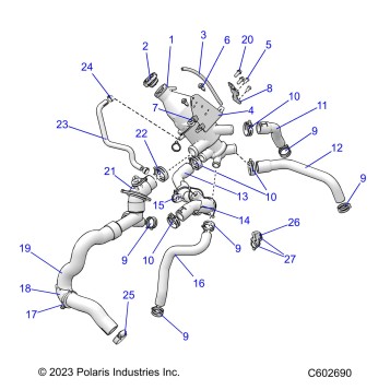 ENGINE, COOLING SYSTEM - S26TKL9BS(C602690)