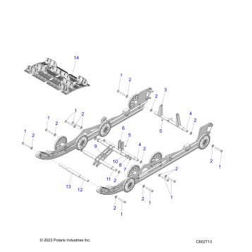 SUSPENSION, REAR - S25AJE6RSN/6RSP (C602713)