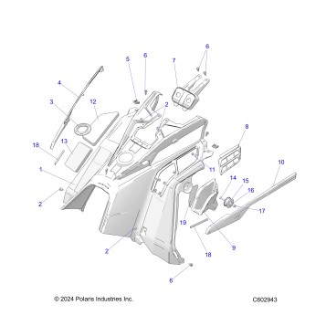 BODY, CONSOLE - S25TDL6LSA (C602943)