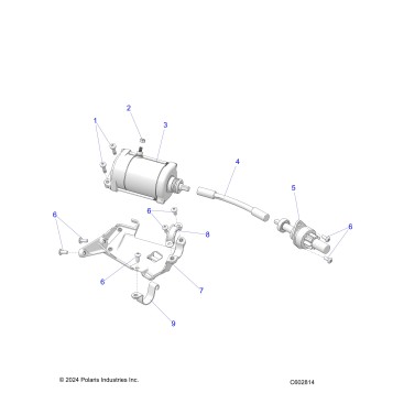 ENGINE, STARTER MOTOR - S26TLP6RS E.S. OPTION (C602814)