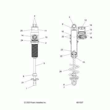 SUSPENSION, SHOCK, IFS - S26TGG8MS (601537)