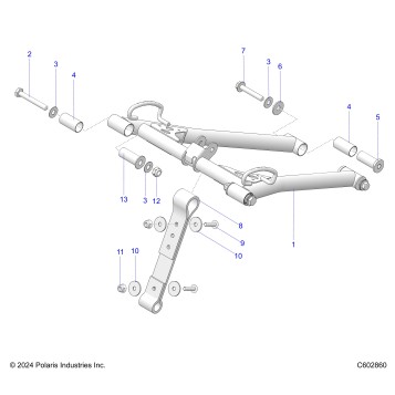 SUSPENSION, TORQUE ARM, FRONT - S26TDZ8MS (C602860)