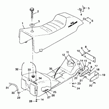 SEAT and GAS TANK - 099SB5AS (4950155015a006)