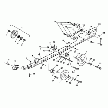 RAIL MOUNTING (SUSPENSION) - 099SB5AS (4950155015b009)