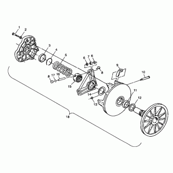 DRIVE CLUTCH - 099SB5AS (4950155015b013)
