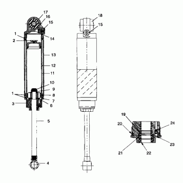 FOX SHOCK - REAR TRACK - 099SB5AS (4950155015c001)