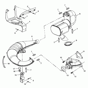 EXHAUST SYSTEM - 099SB5AS (4950155015c004)