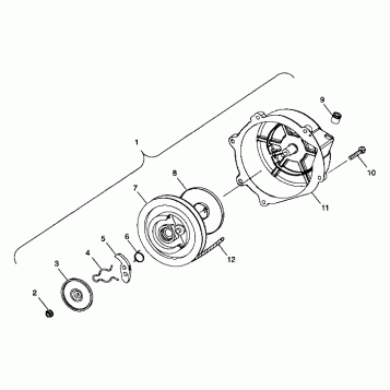 RECOIL STARTER - 099SB5AS (4950155015c012)