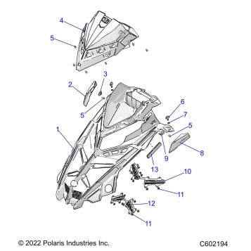BODY, HOOD ASM. - S23TKV8RS (C602194)