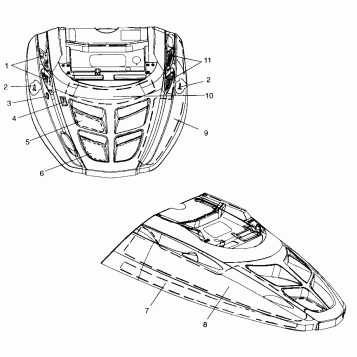 HOOD - FOAM/FOIL - 099ST4DS (4950445044a011)