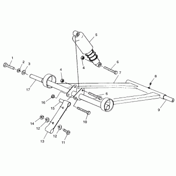 FRONT TORQUE ARM - 099ST4DS (4950445044b010)