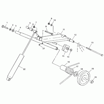 REAR TORQUE ARM - 099ST4DS (4950445044b011)