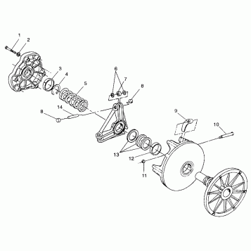 DRIVE CLUTCH - 099ST4DS (4950445044b012)