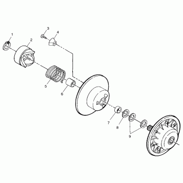DRIVEN CLUTCH - 099ST4DS (4950445044b013)