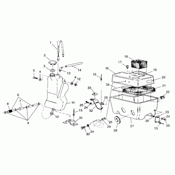 OIL TANK / AIR BOX - 099ST4DS (4950445044c002)