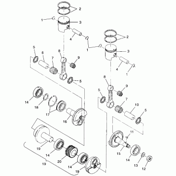 PISTON and CRANKSHAFT - 099ST4DS (4950445044c005)