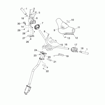 STEERING - HANDLEBAR - S00SB4BS (4952895289b004)
