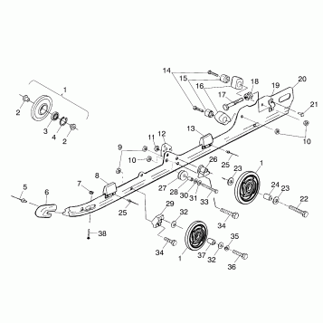 RAIL MOUNTING (SUSPENSION) - S00SB4BS (4952895289b005)
