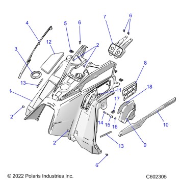 BODY, CONSOLE - S23TDL6KSA (C602305)