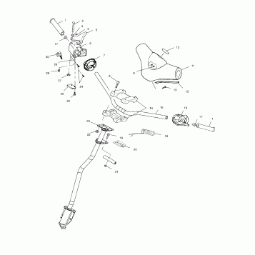 STEERING - HANDLEBAR - S00SP6ES (4954045404b005)